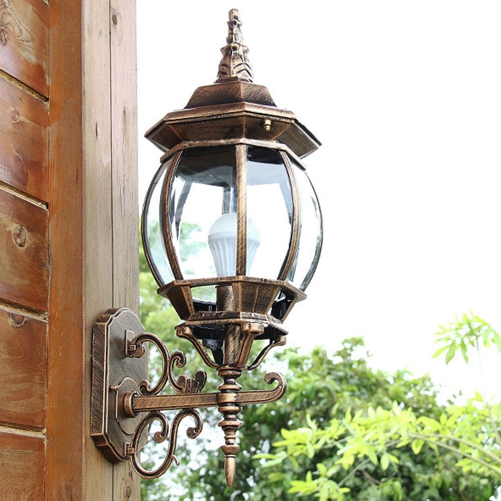 Aluminum Outdoor Wall Lights Garden Path Coach Wall Hanging Lights With Regard To Hanging Outdoor Security Lights (Photo 10 of 15)