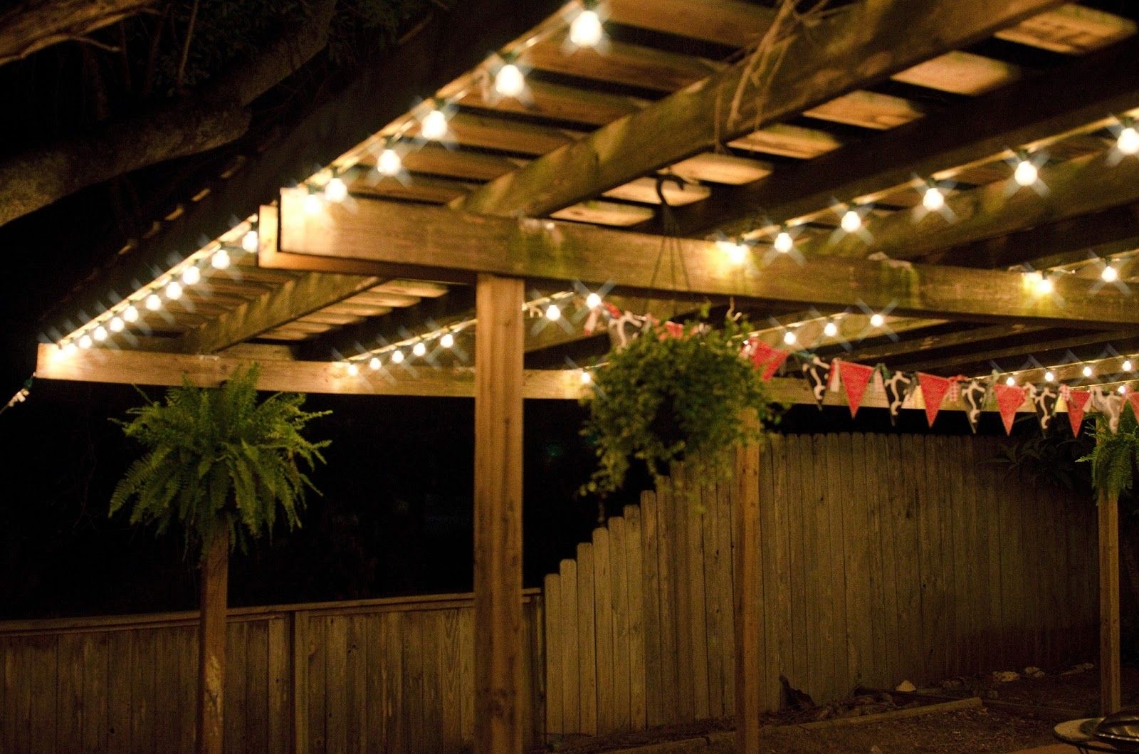 Amazing Of Hanging Patio Lights How To Hang String With Light Ideas In Hanging Outdoor Rope Lights (Photo 8 of 15)