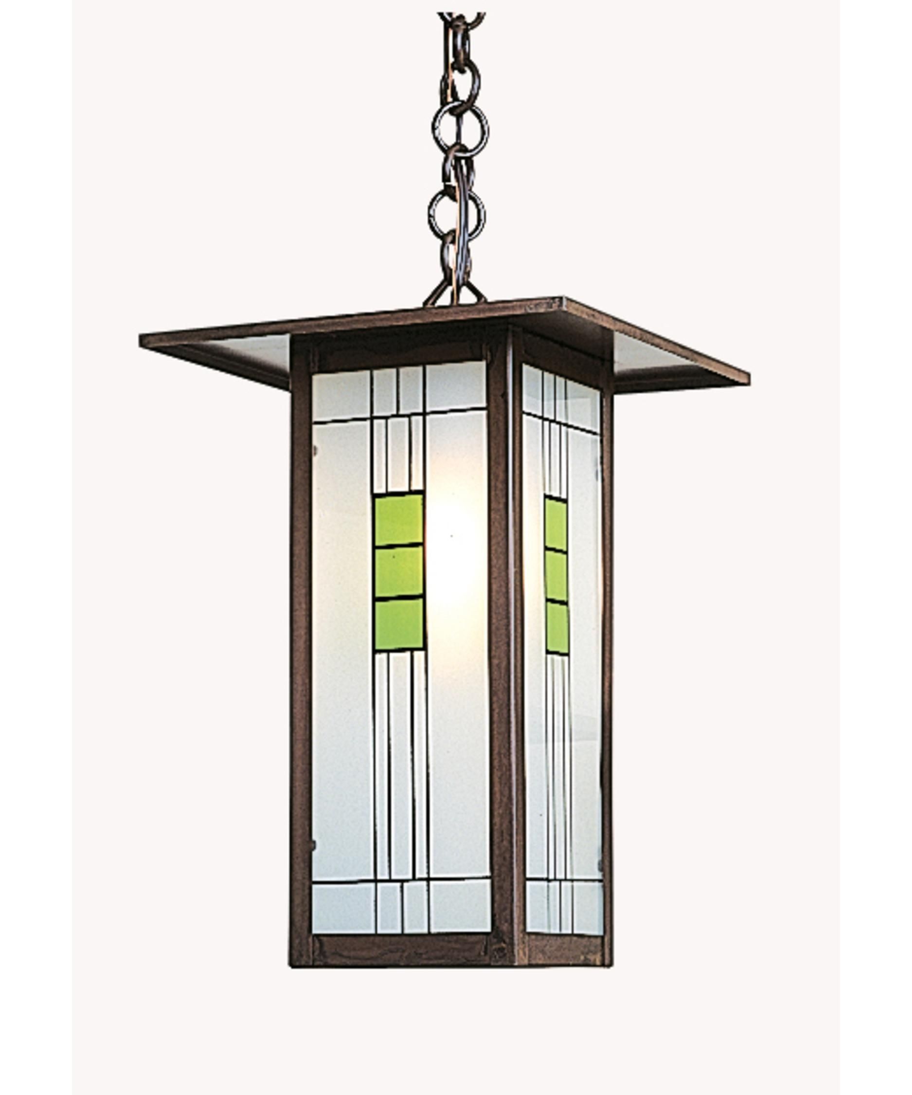 Arroyo Craftsman Fh 9l Franklin 9 Inch Wide 1 Light Outdoor Hanging For Craftsman Outdoor Ceiling Lights (View 2 of 15)
