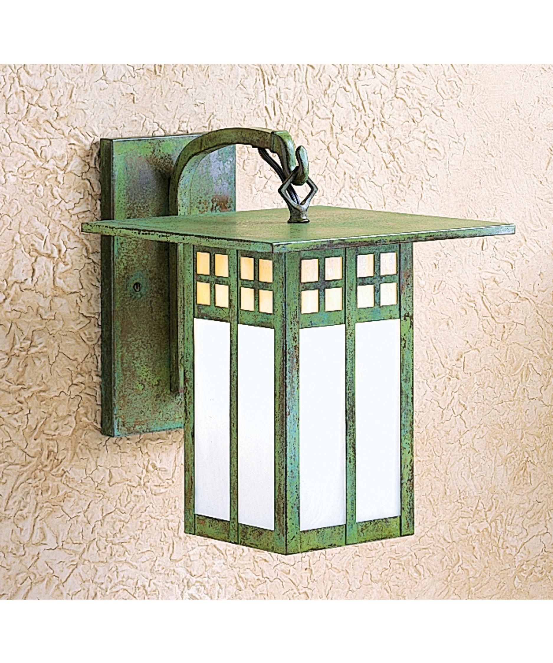 Arroyo Craftsman Gb 9 Glasgow 9 Inch Wide 1 Light Outdoor Wall Light With Regard To Verdigris Outdoor Wall Lighting (View 4 of 15)