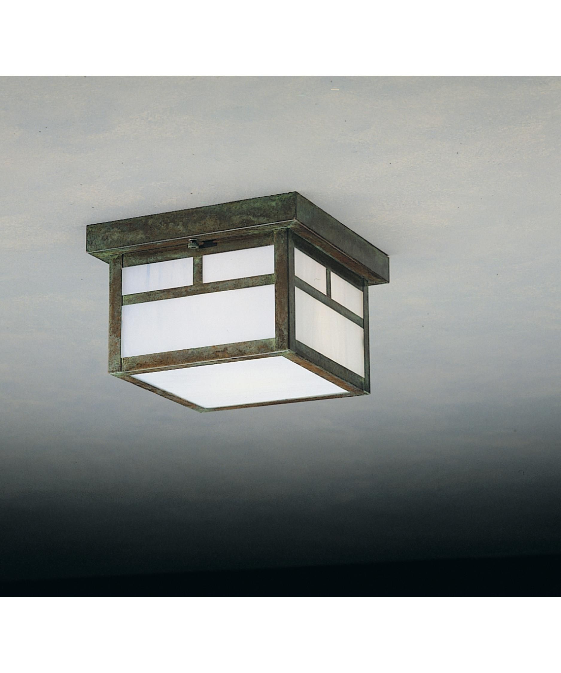 Arroyo Craftsman Mcm 8 Mission 8 Inch Wide 2 Light Outdoor Flush Inside Craftsman Outdoor Ceiling Lights (View 10 of 15)
