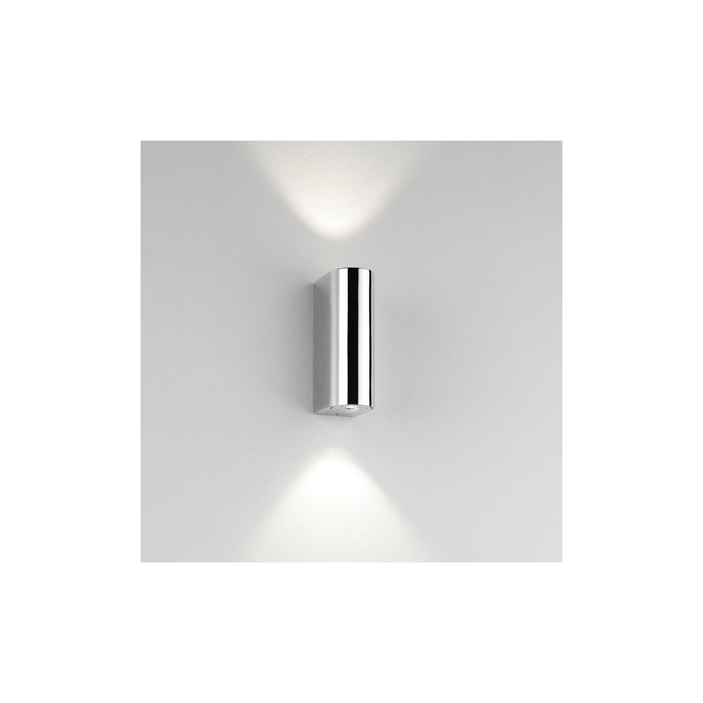 Astro Lighting 0828 Alba Modern Led Double Bathroom Wall Light In For Chrome Outdoor Wall Lighting (Photo 3 of 15)