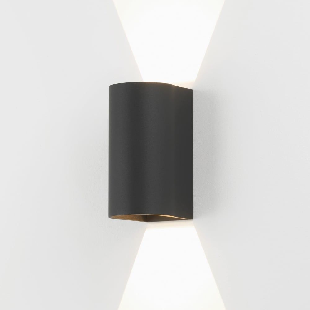 Astro Lighting 7946 Dunbar 160 Led Up Down Exterior Wall Light Black With Outside Wall Down Lights (View 13 of 15)