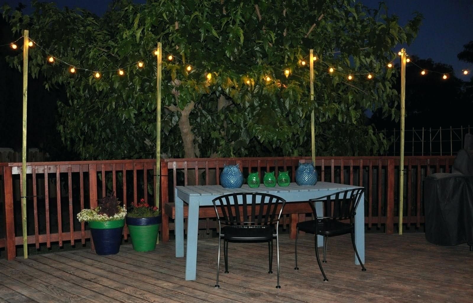 Backyard Light Hanging Lights On Patio With Lighting Beautiful Within Outdoor Hanging Lights On String (Photo 6 of 15)