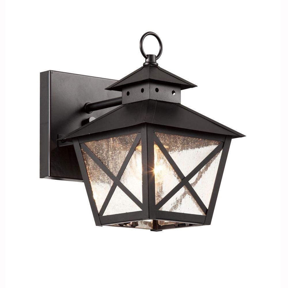 Bel Air Lighting Farmhouse 1 Light Outdoor Black Wall Lantern With Inside Rustic Outdoor Lighting At Wayfair (View 5 of 15)