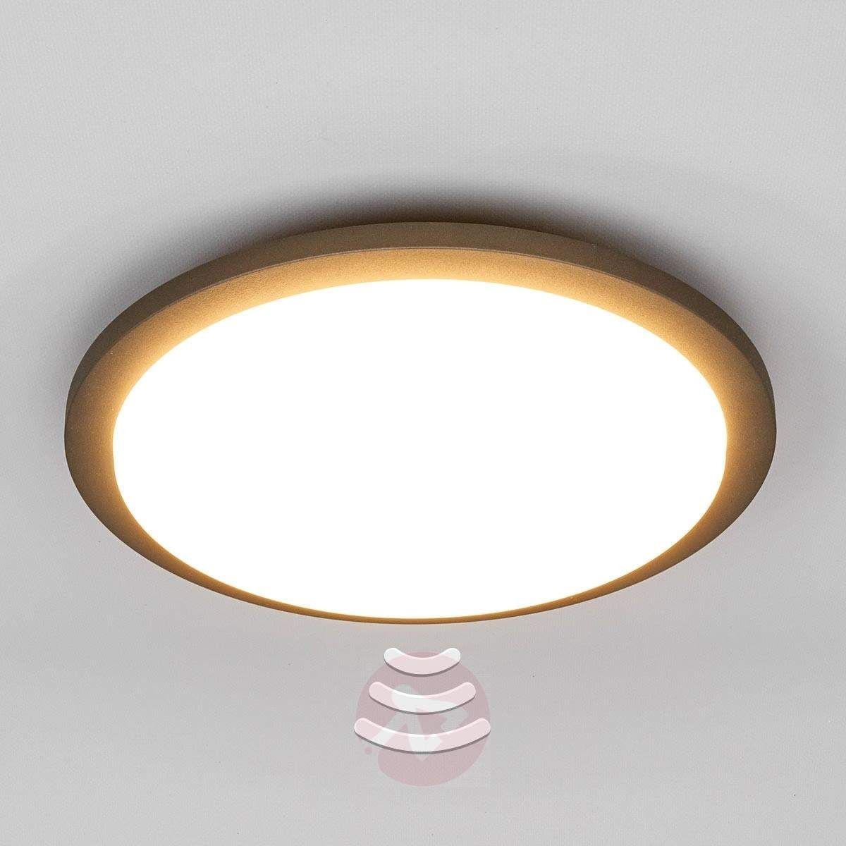 Benton – Led Outdoor Ceiling Light With Sensor | Lights.co.uk Intended For Outdoor Ceiling Pir Lights (Photo 9 of 15)
