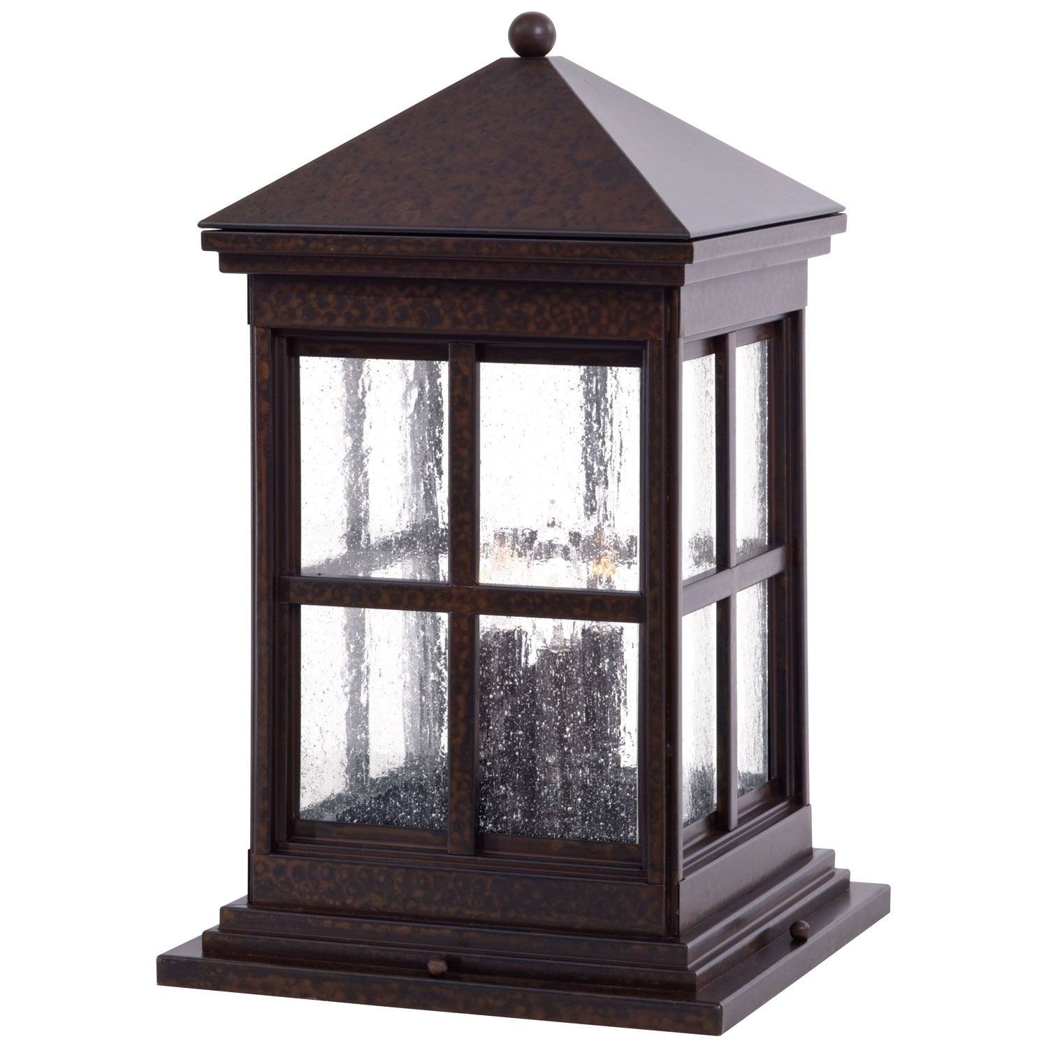 Berkeley Column Mount Exterior Light Minka Lavery Pier Mount Outdoor Within Contemporary Led Post Lights For Mini Garden (View 9 of 15)