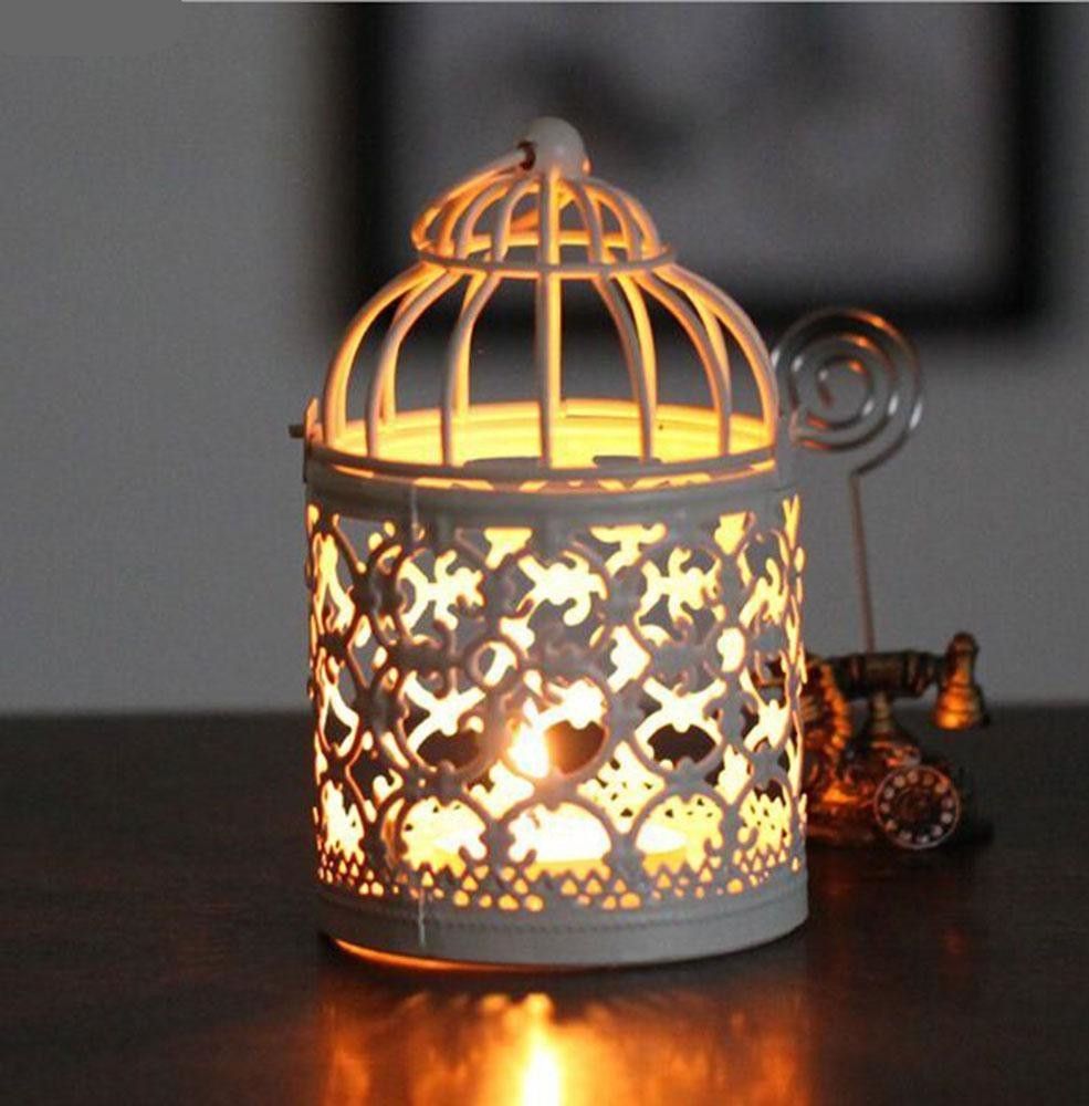 Birdcage Decorative Moroccan Lantern Votive Candle Holder Hanging With Hanging Outdoor Tea Light Lanterns (View 14 of 15)