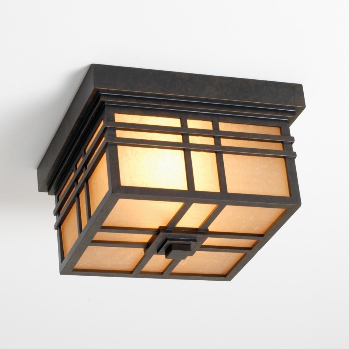 Bronze Craftsman Mission Indoor Or Outdoor Ceiling Light | Home Intended For Craftsman Outdoor Ceiling Lights (View 15 of 15)