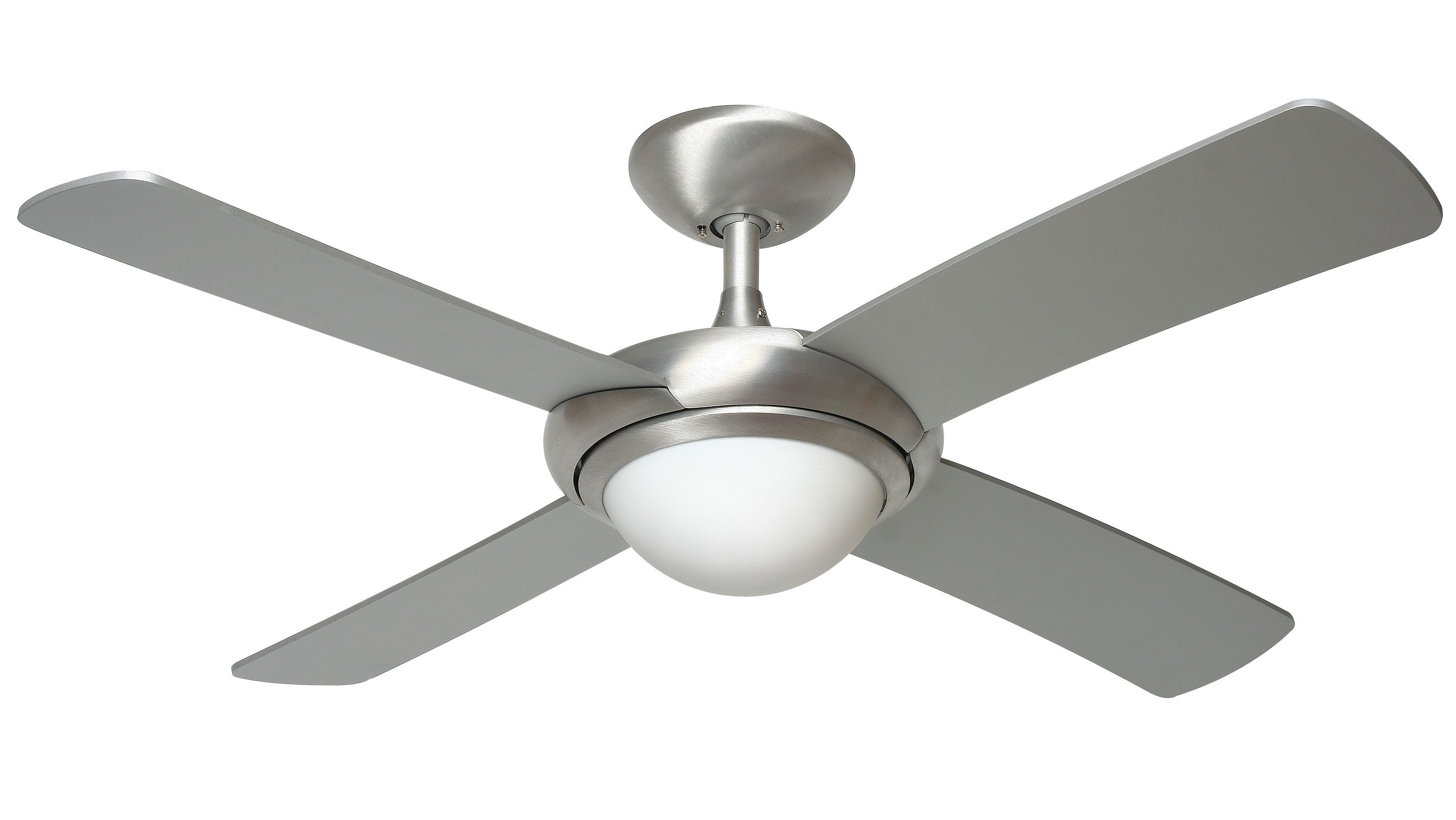 Ceiling Fan Design: Fantasia Orion Brushed Aluminum Remote Control Pertaining To Outdoor Ceiling Fans With Remote Control Lights (View 13 of 15)