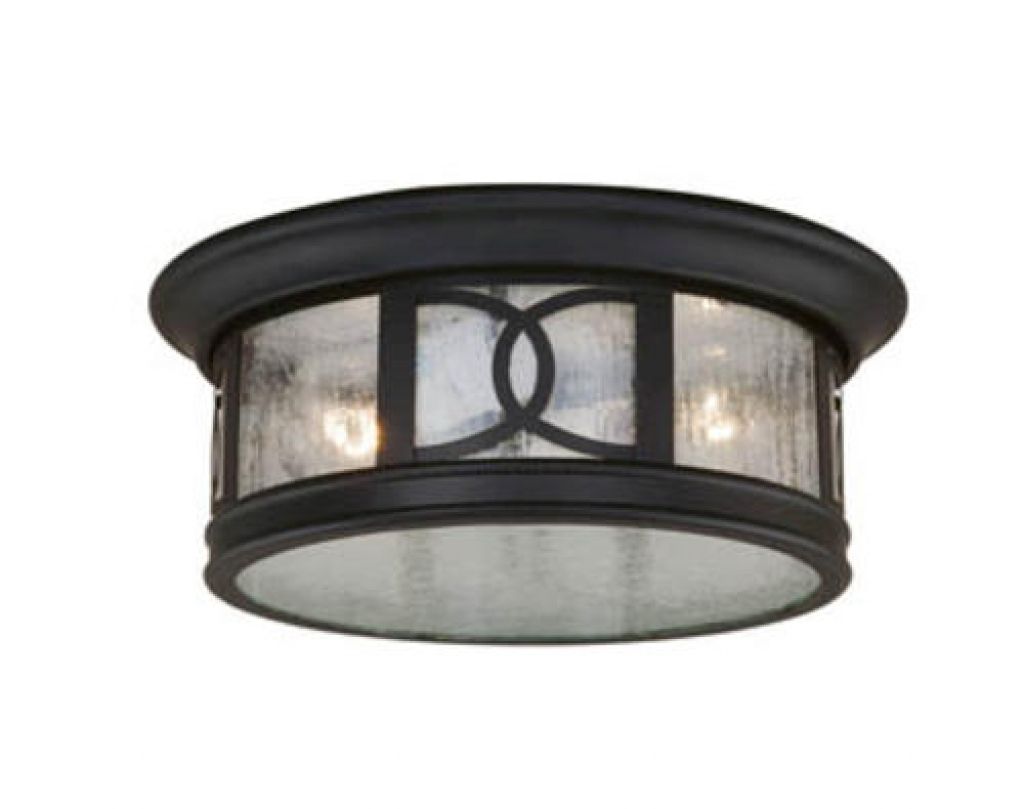 Ceiling Light Patriot Lighting® Sterling 12" Forged Bronze Outdoor With Regard To Outdoor Ceiling Lights At Menards (View 2 of 15)