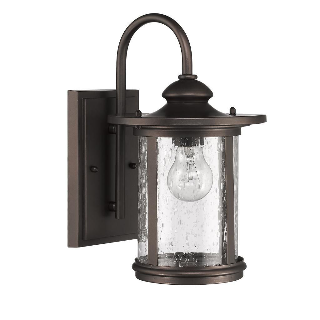 Chloe Transitional 1 Light Rubbed Bronze Outdoor Wall Light (rubbed Pertaining To Transitional Outdoor Wall Lighting (View 9 of 15)