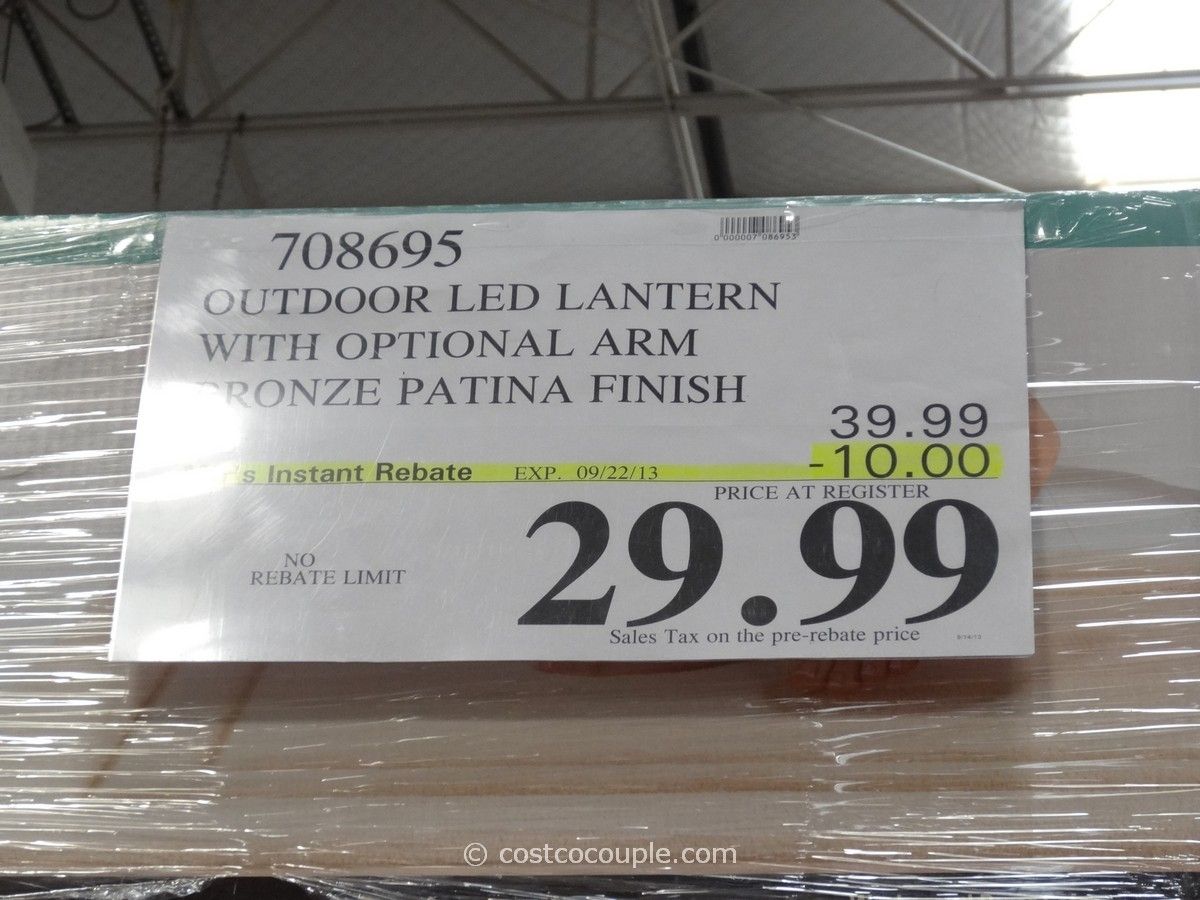 Costco Porch Light Solar Patio Lights Home Outdoor Decoration 10 Inside Outdoor Wall Lighting At Costco (View 2 of 15)