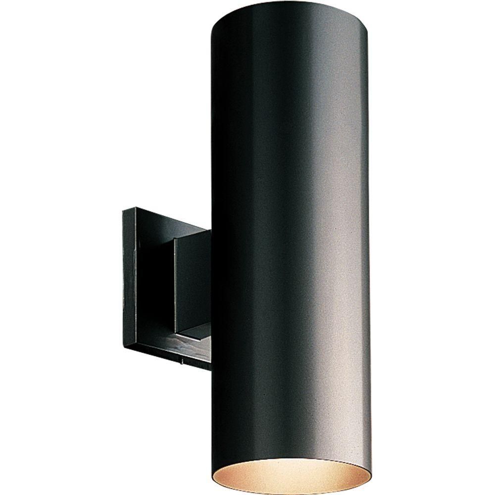 Cylinder Lights – Black – Modern – Outdoor Wall Mounted Lighting Inside Modern Outdoor Light Fixtures At Home Depot (View 2 of 15)