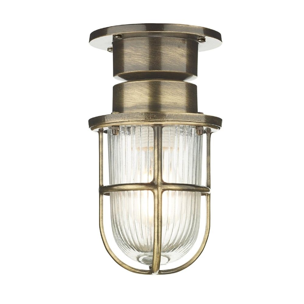 David Hunt Lighting Coast Single Light Outdoor Ceiling Fitting Made Inside Brass Outdoor Ceiling Lights (View 12 of 15)