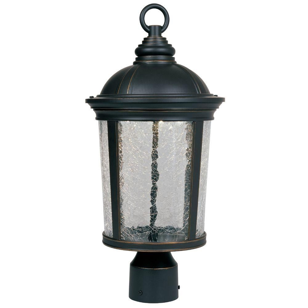 Designers Fountain Winston Aged Bronze Patina Outdoor Led Post Pertaining To Outdoor Led Post Lights Fixtures (View 4 of 15)