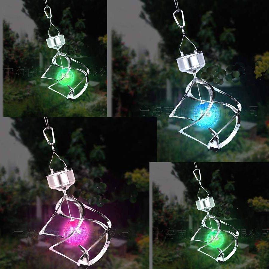 Diy : Globatek Colour Changing Saturn Wind Spinner Solar Light Pertaining To Outdoor Hanging Garden Lanterns (View 13 of 15)