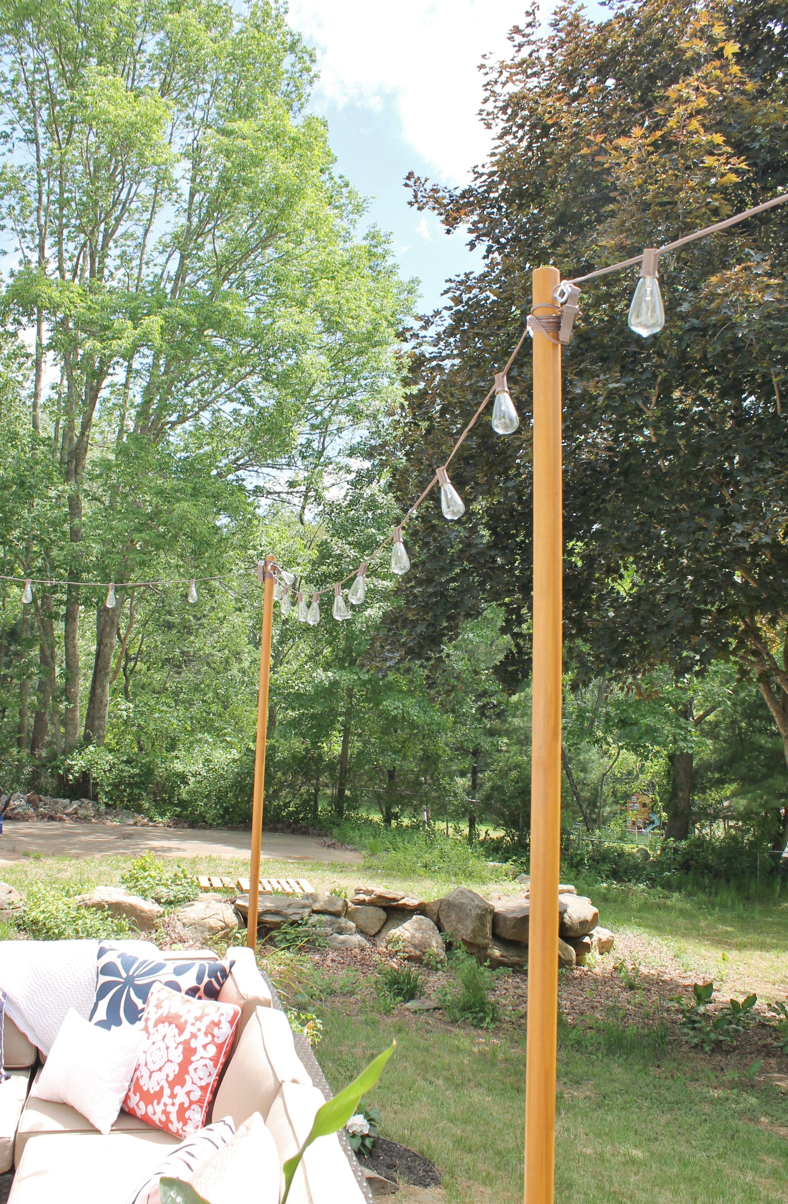 Diy Outdoor Light Poles – City Farmhouse Regarding Hanging Outdoor Light On Rod (Photo 7 of 16)