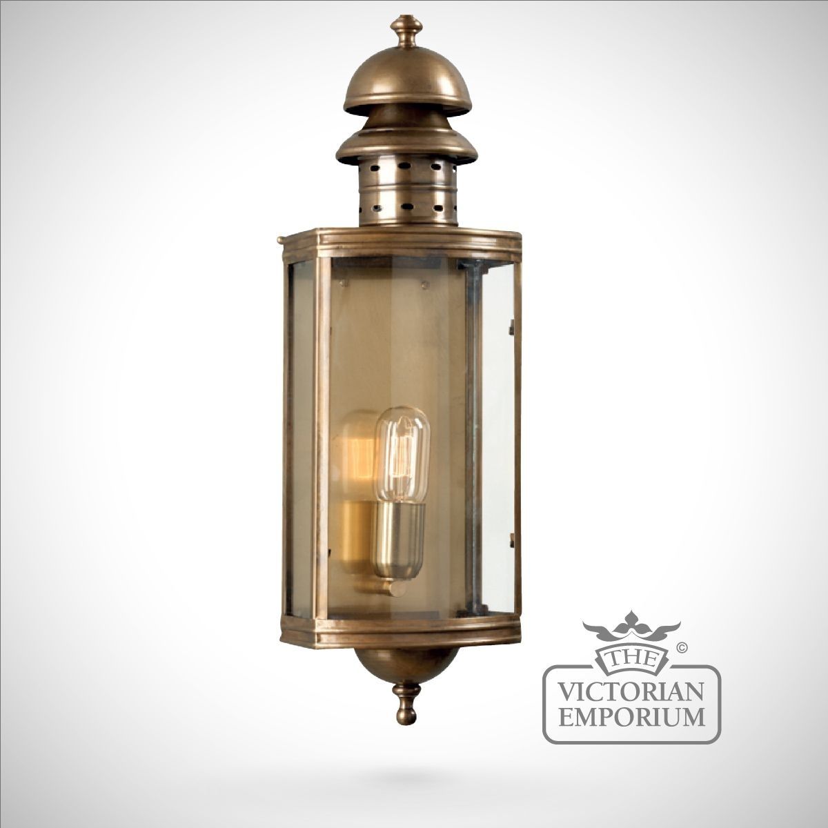 Downing Street Brass Wall Lantern – Antique Brass | Outdoor Wall Lights Intended For Antique Brass Outdoor Lighting (View 3 of 15)