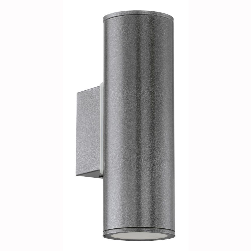 Eglo 94103 Riga Ip44 Exterior Up And Down Wall Light In Anthracite Throughout Outside Wall Down Lights (Photo 12 of 15)