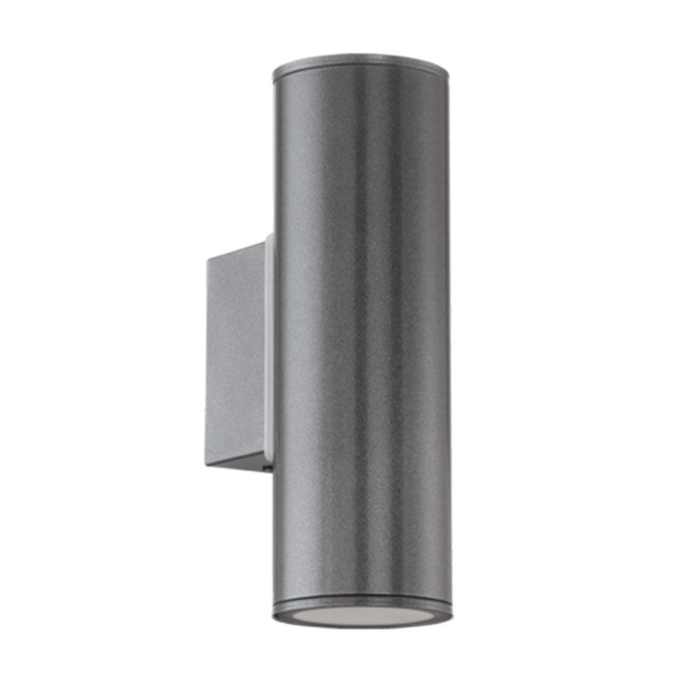 Eglo 94103 Riga Led Antracite Grey Led Up / Down Wall Light Pertaining To 200mm Eglo Riga Outdoor Led Wall Lighting (Photo 1 of 15)