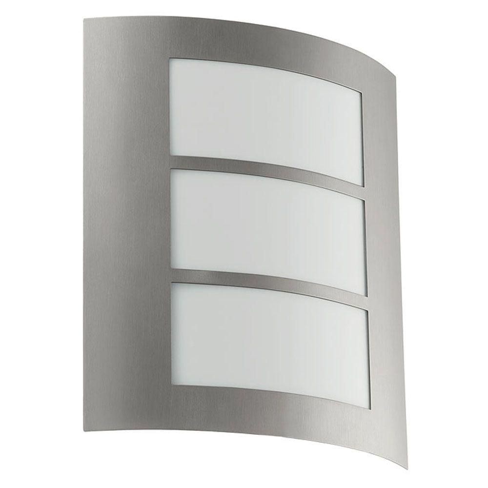 Eglo City 1 Light Stainless Steel Outdoor Wall Light 88139a – The With Stainless Steel Outdoor Wall Lights (View 8 of 15)