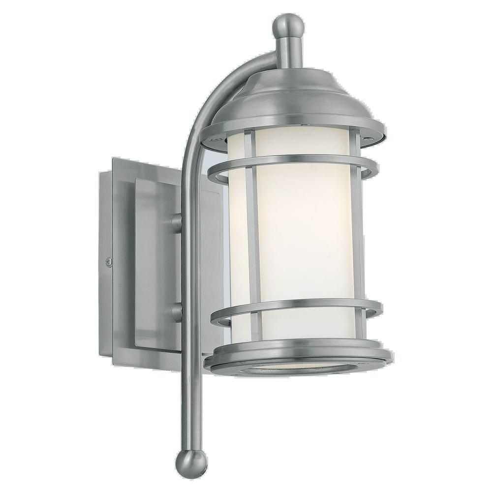Eglo Portici 1 Light Stainless Steel Outdoor Wall Mount Lamp 20639a Within Stainless Steel Outdoor Wall Lights (Photo 5 of 15)