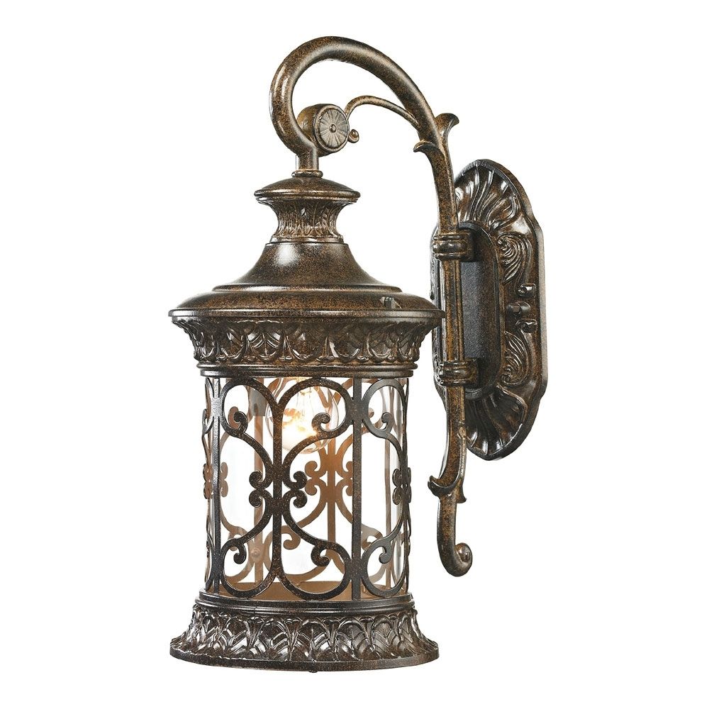Elk 45080 1 Orlean Traditional Hazelnut Bronze Outdoor Wall Lighting Intended For Cheap Outdoor Wall Lighting (View 14 of 15)