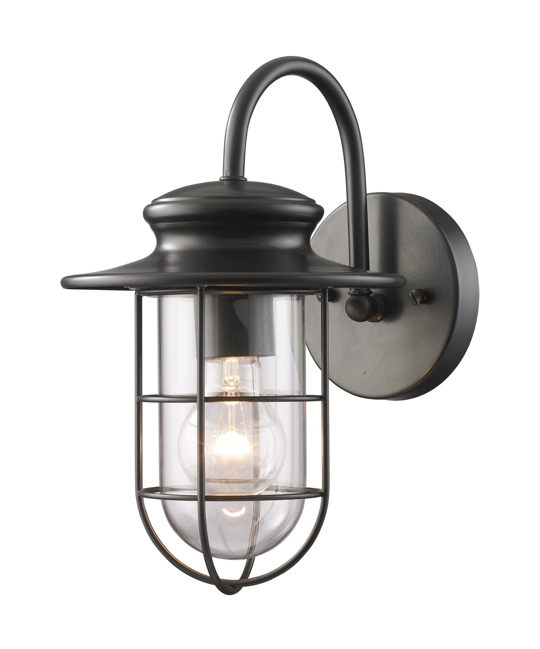 Elk Lighting 42284 1 Portside 7 Inch Wide 1 Light Outdoor Wall Light For Industrial Outdoor Wall Lighting (Photo 12 of 15)