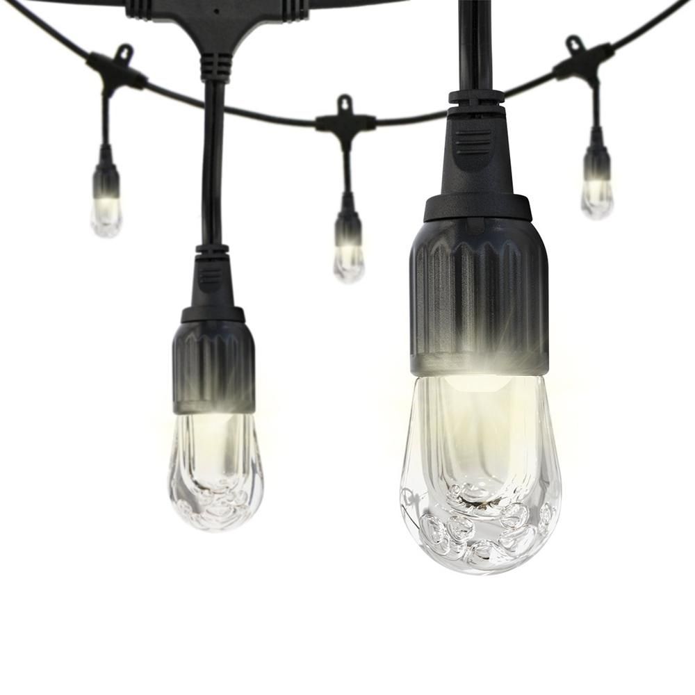 Enbrighten Cafe 48 Ft. Led String Light 31664 – The Home Depot With Regard To Outdoor Waterproof Hanging Lights (Photo 6 of 15)