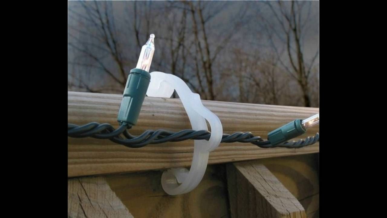 Extraordinary Idea Clips For Outdoor Christmas Lights Hanging Gutter Within Outdoor Lights Hanging Clips (Photo 7 of 15)
