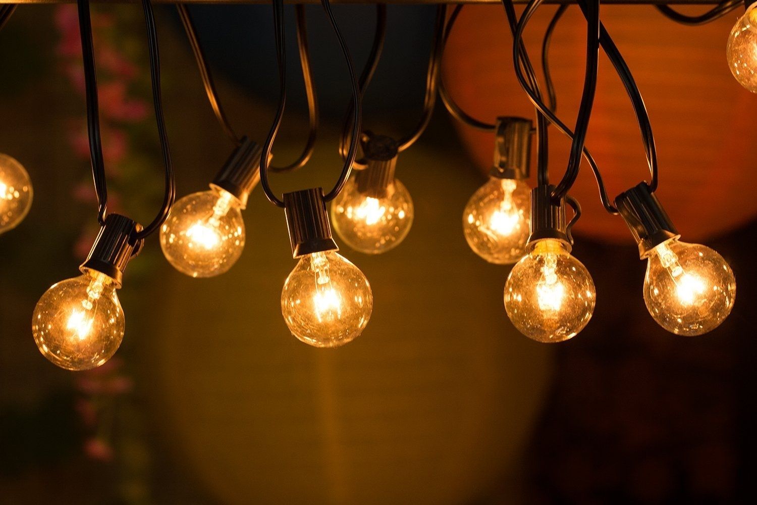 Fantado Globe String Lights, 50ft G40 Socket, 50 Bulbs (set Of 2 Throughout Outdoor Hanging Ornament Lights (Photo 10 of 15)