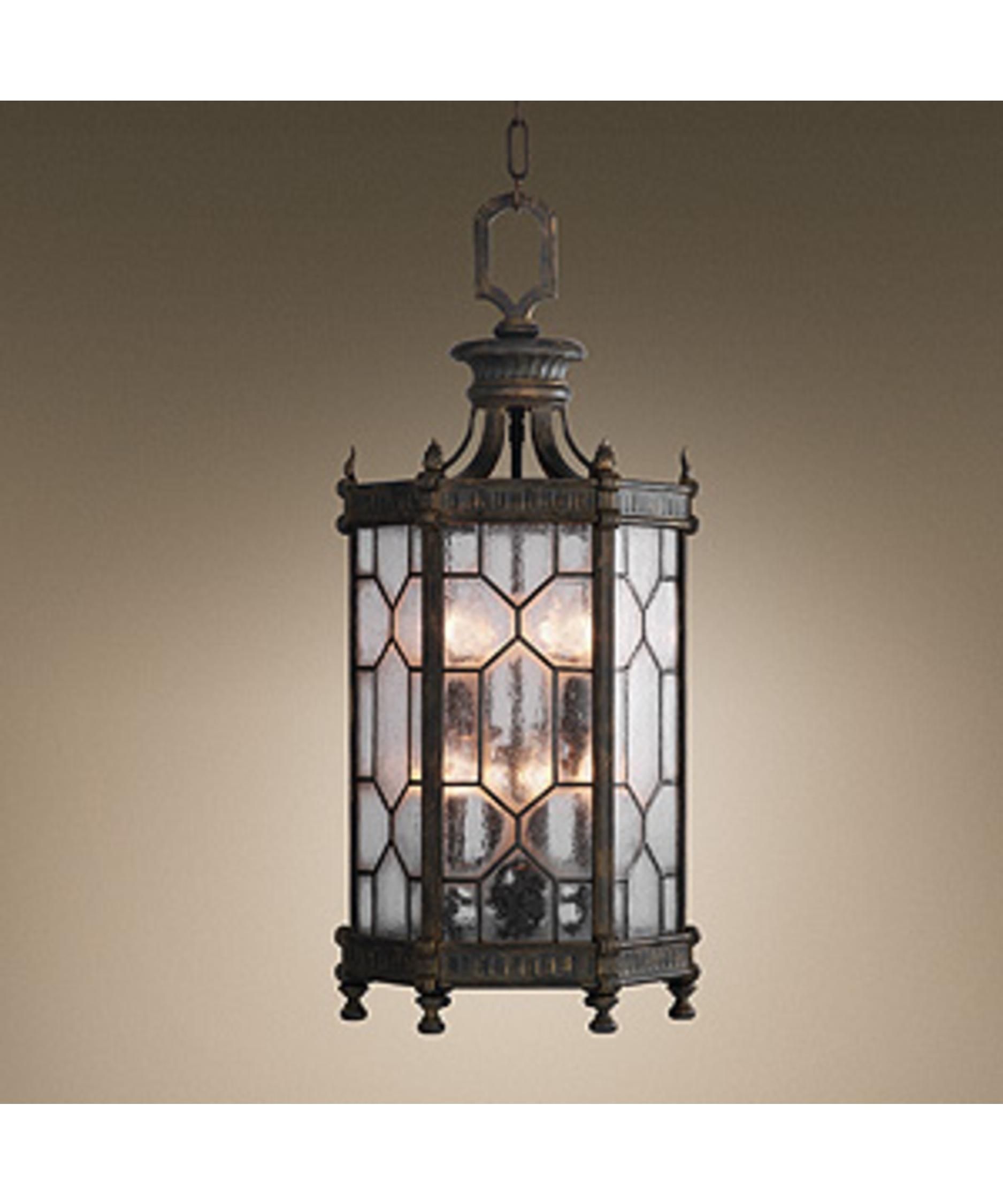 Fine Art Lamps 414282 Devonshire 16 Inch Wide 8 Light Outdoor Within Led Outdoor Hanging Lanterns (View 5 of 15)