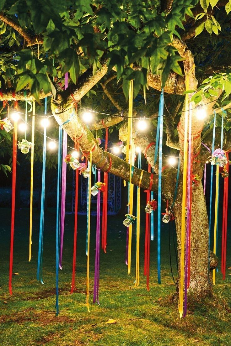Fun Outdoor Birthday Party Décor Ideas | Outdoor Birthday Parties Inside Hanging Outdoor Lights For A Party (Photo 15 of 15)
