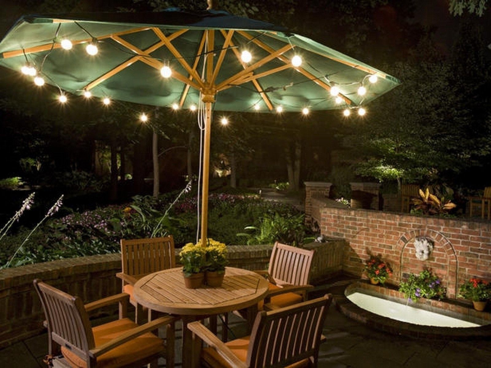 Garden Lighting Ideas 13 (1600×1200) | Garden Lights Ideas With Regard To Outdoor Hanging Pool Lights (View 11 of 15)