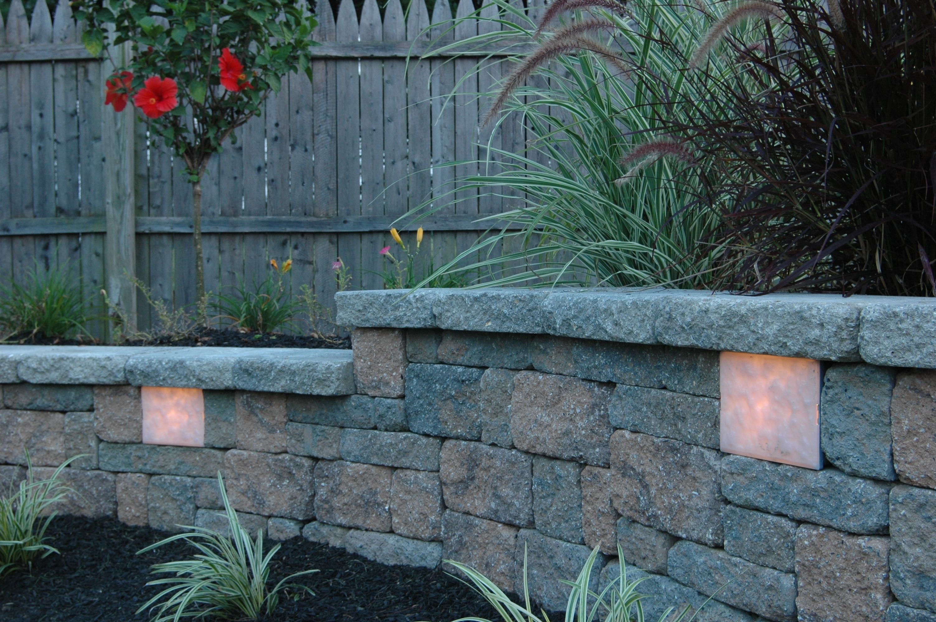 Garden Wall & Retaining Wall Lights – Old Station Landscape Throughout Outdoor Retaining Wall Lighting (Photo 2 of 15)