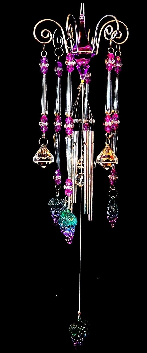 Grapes Wind Chime ~ Would Love To Know Where To Purchase The Wire Inside Outdoor Hanging Grape Lights (View 15 of 15)