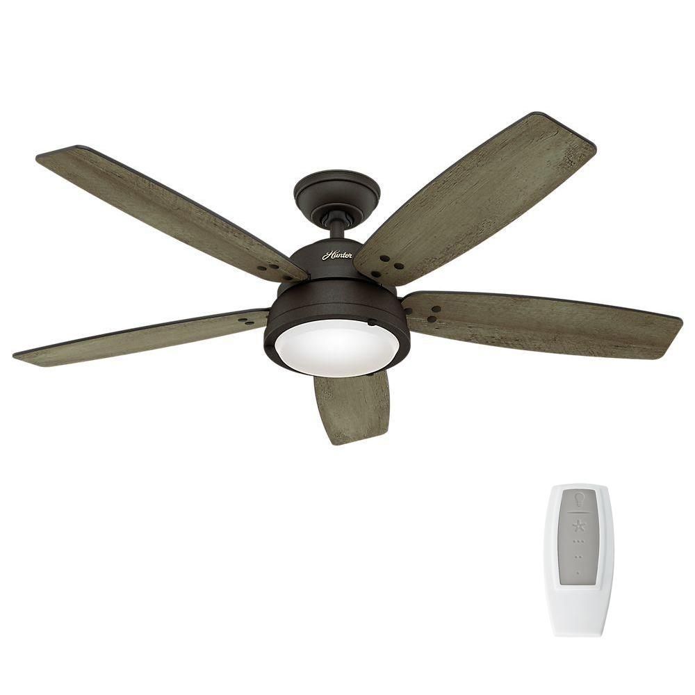 Gray – Remote Control Included – Ceiling Fans – Lighting – The Home With Outdoor Ceiling Fans With Remote Control Lights (Photo 5 of 15)
