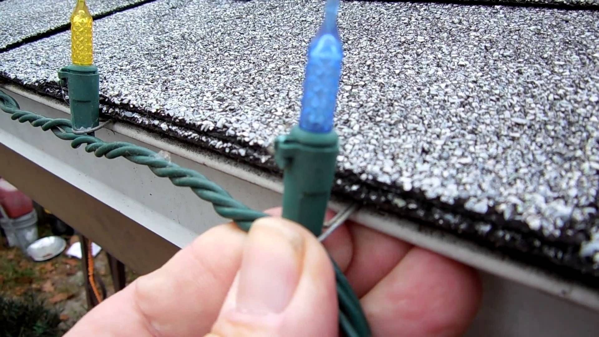 Hanging Christmas Lights With Paper Clips – Youtube For Hanging Outdoor Christmas Lights Hooks (View 3 of 15)