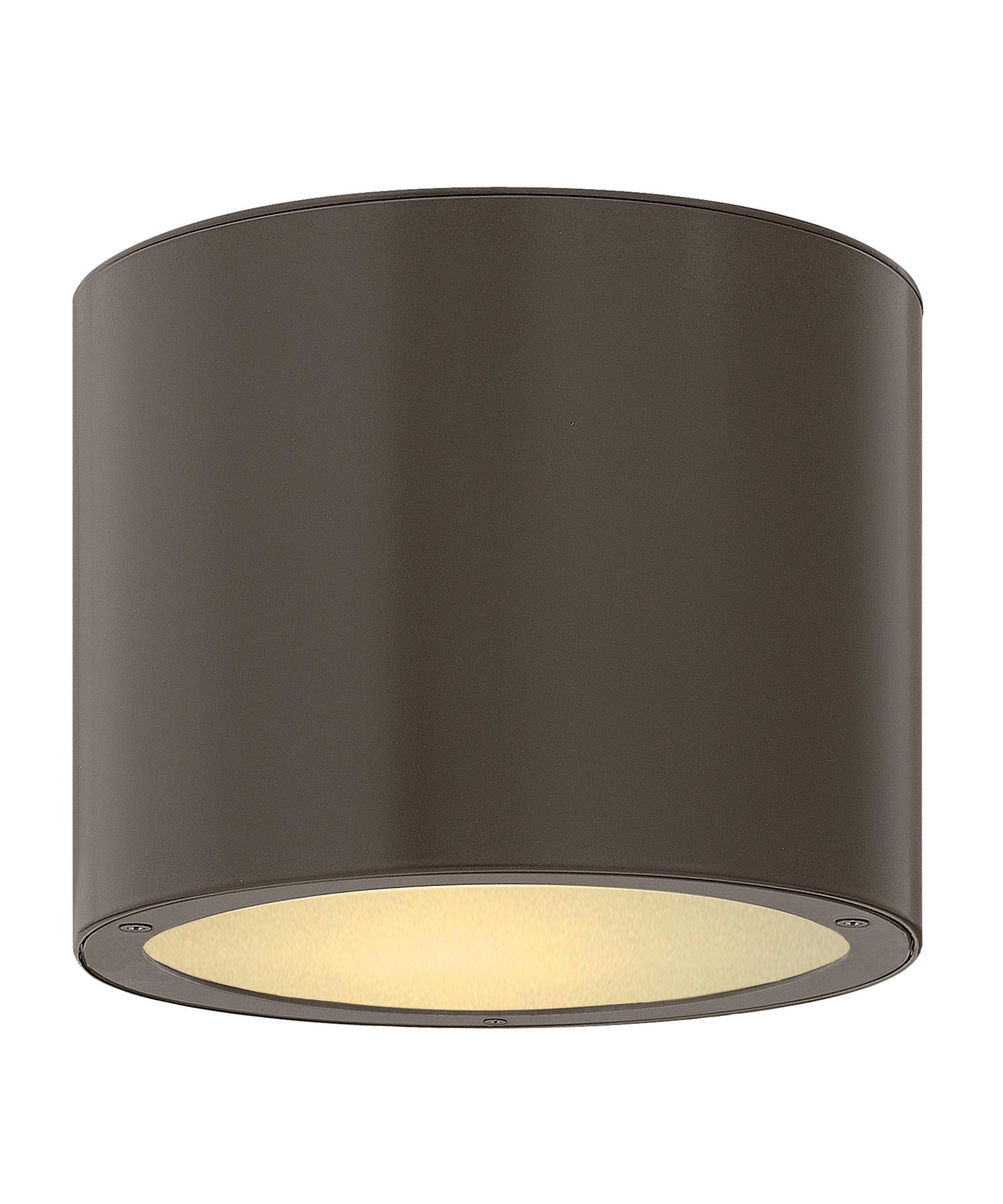 Hinkley Lighting 1663 Luna 8 Inch Wide 1 Light Outdoor Flush Mount Intended For Unique Outdoor Ceiling Lights (Photo 5 of 15)