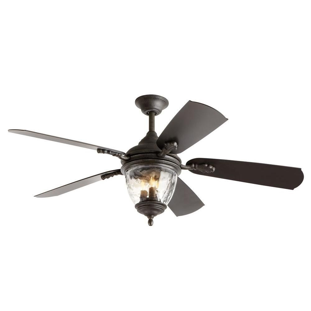 Home Decorators Collection Abercorn 52 In. Iron Indoor/outdoor Throughout Outdoor Ceiling Fans With Lights At Home Depot (Photo 4 of 15)