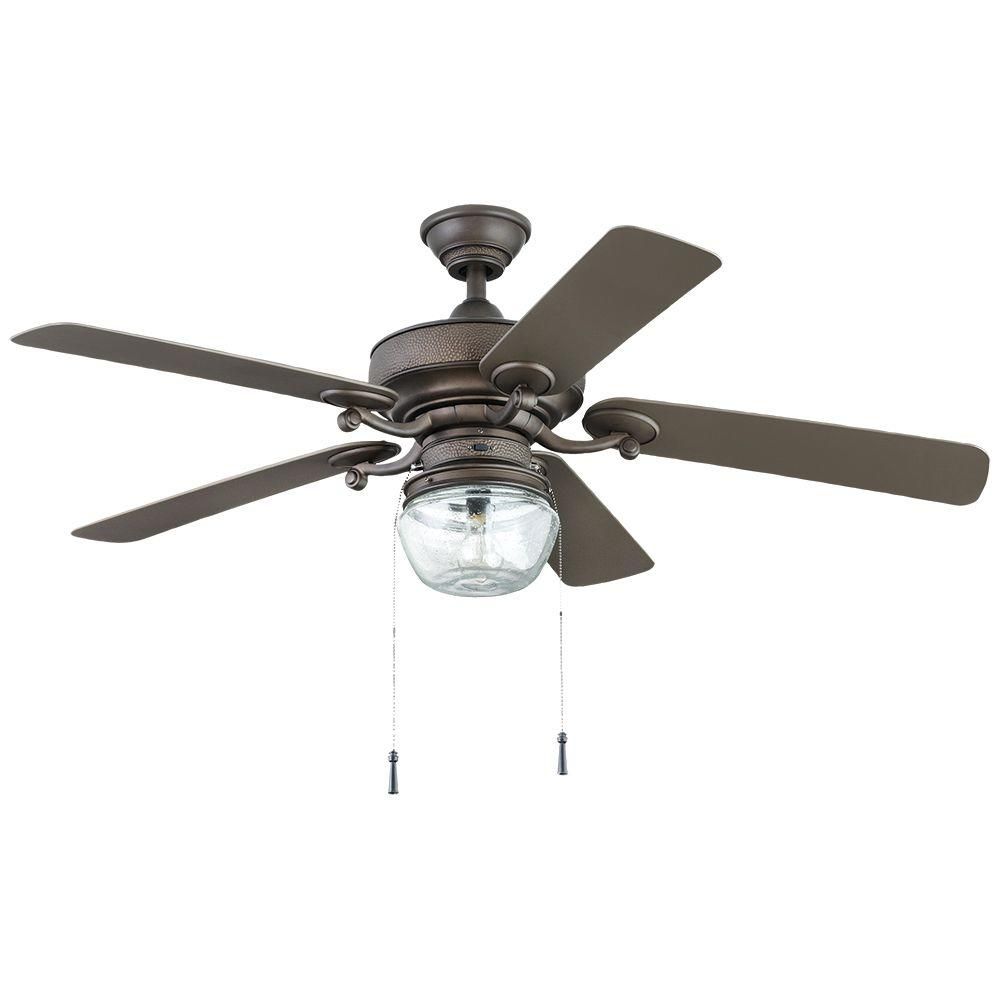 Home Decorators Collection Bromley 52 In. Led Indoor/outdoor Bronze Regarding Outdoor Ceiling Fans With Led Lights (Photo 10 of 15)