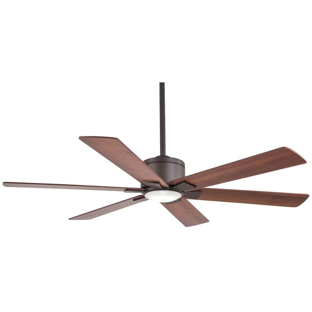 Home Decorators Collection Renwick 54 In. Led Oil Rubbed Bronze Pertaining To Outdoor Ceiling Fans With Led Lights (Photo 7 of 15)