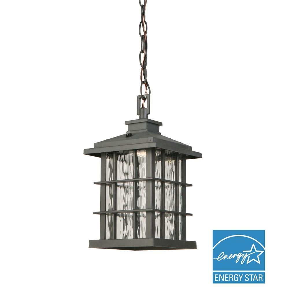 Home Decorators Collection Summit Ridge Collection Zinc Outdoor Inside Led Outdoor Hanging Lanterns (Photo 9 of 15)