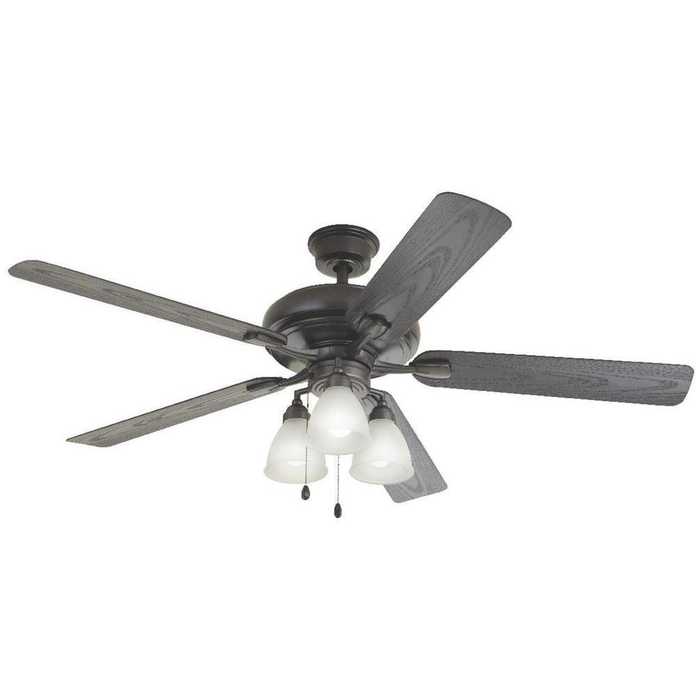 Home Decorators Collection Trentino Ii 60 In. Led Indoor/outdoor With Outdoor Ceiling Fans With Lights At Home Depot (Photo 13 of 15)