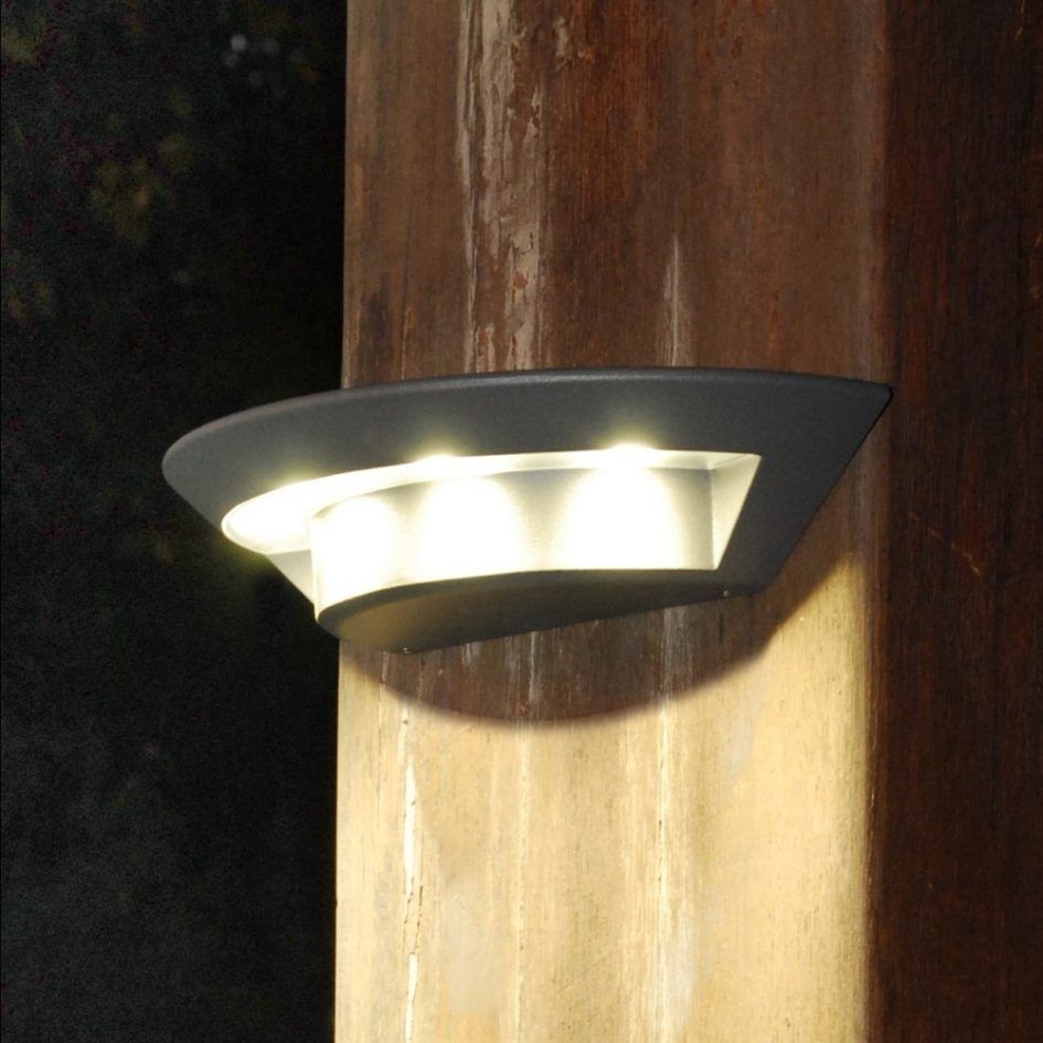 Home Lighting. 33 Wall Led Light Fixtures: Outdoor Cylinder Light Pertaining To Outdoor Wall Led Lighting (Photo 5 of 15)