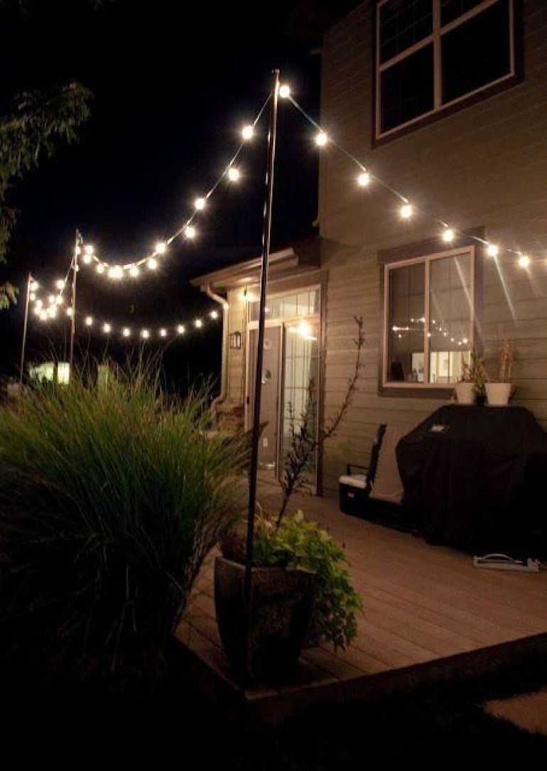 Home Lighting Style Inspiration | Stokpaard | Pinterest | Backyard Within Hanging Outdoor Lights On Deck (Photo 5 of 15)