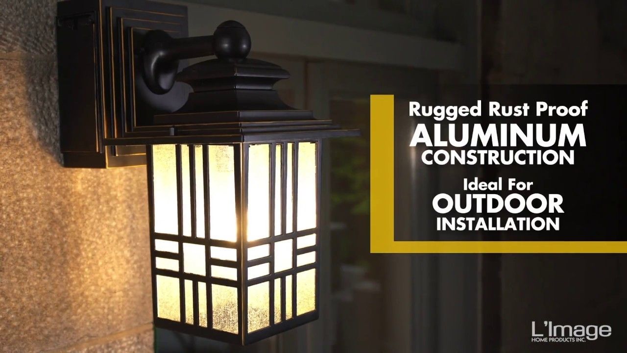 Home Luminaire Mission Outdoor Wall Lantern With Gfci Outlet – Youtube Throughout Outdoor Wall Lights With Gfci Outlet (Photo 14 of 15)
