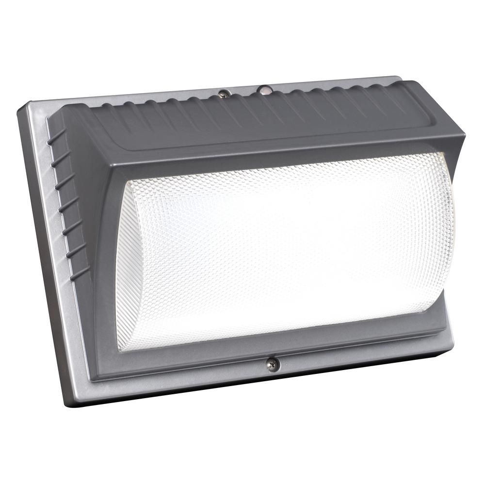 Honeywell 42 Watt Titanium Gray Integrated Led Outdoor Wall Pack Within Outdoor Wall Pack Lighting (View 9 of 15)