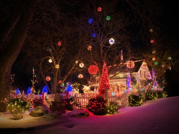 15 Inspirations Hanging Lights On Large Outdoor Tree